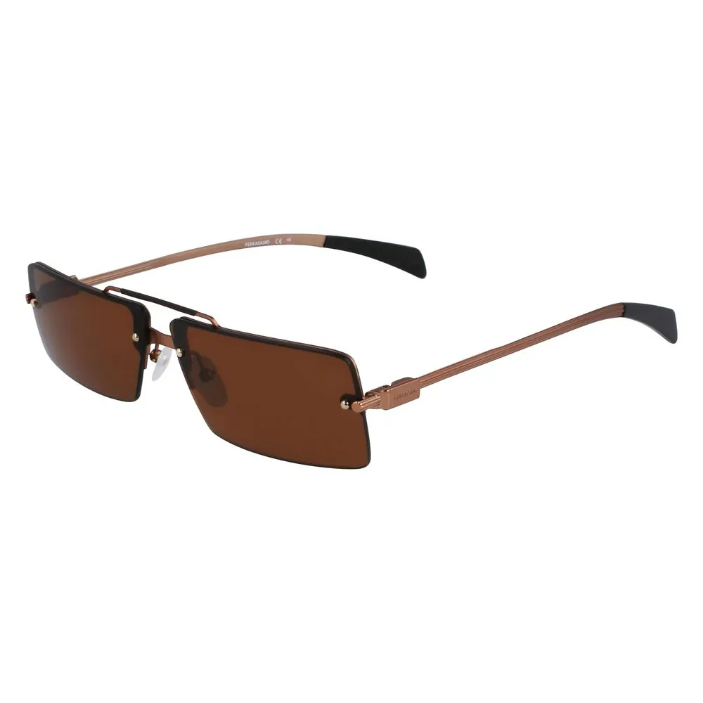 Ferragamo Unisex Yellow Metal Sunglasses