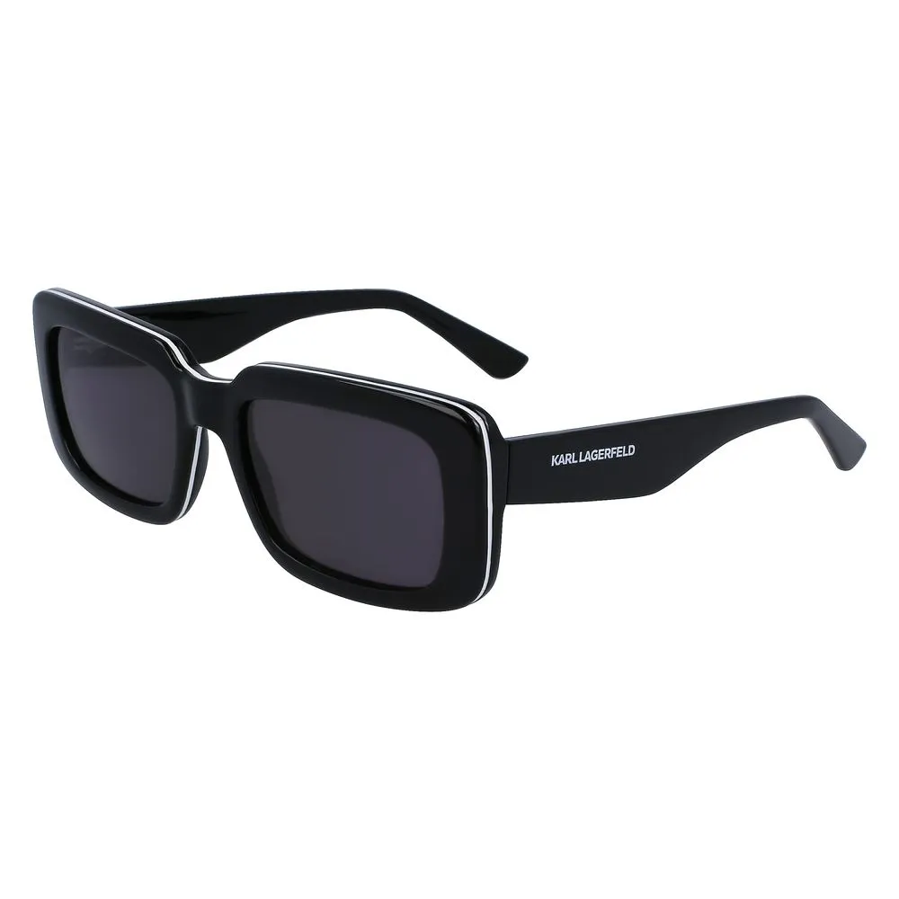 Karl Lagerfeld Unisex Black Injected Sunglasses