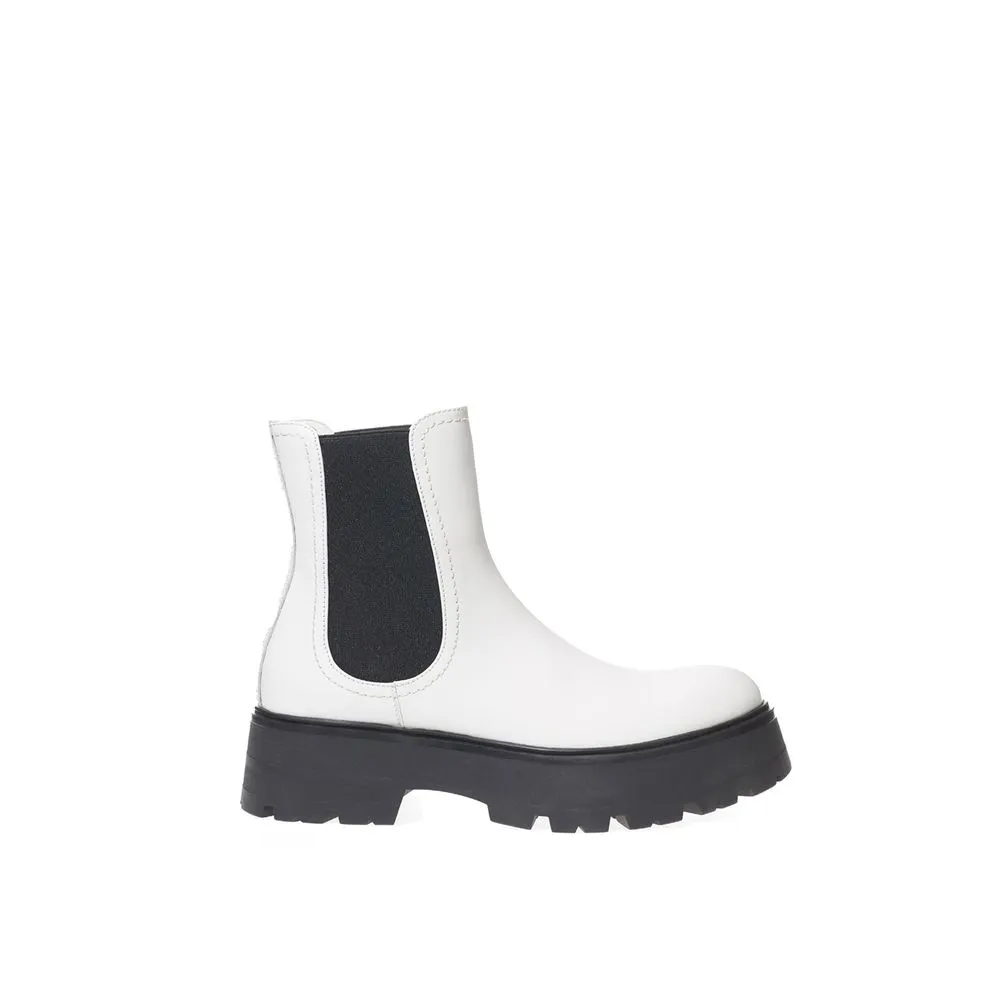 Alexander McQueen Women's Elegant Monochrome Leather Boots