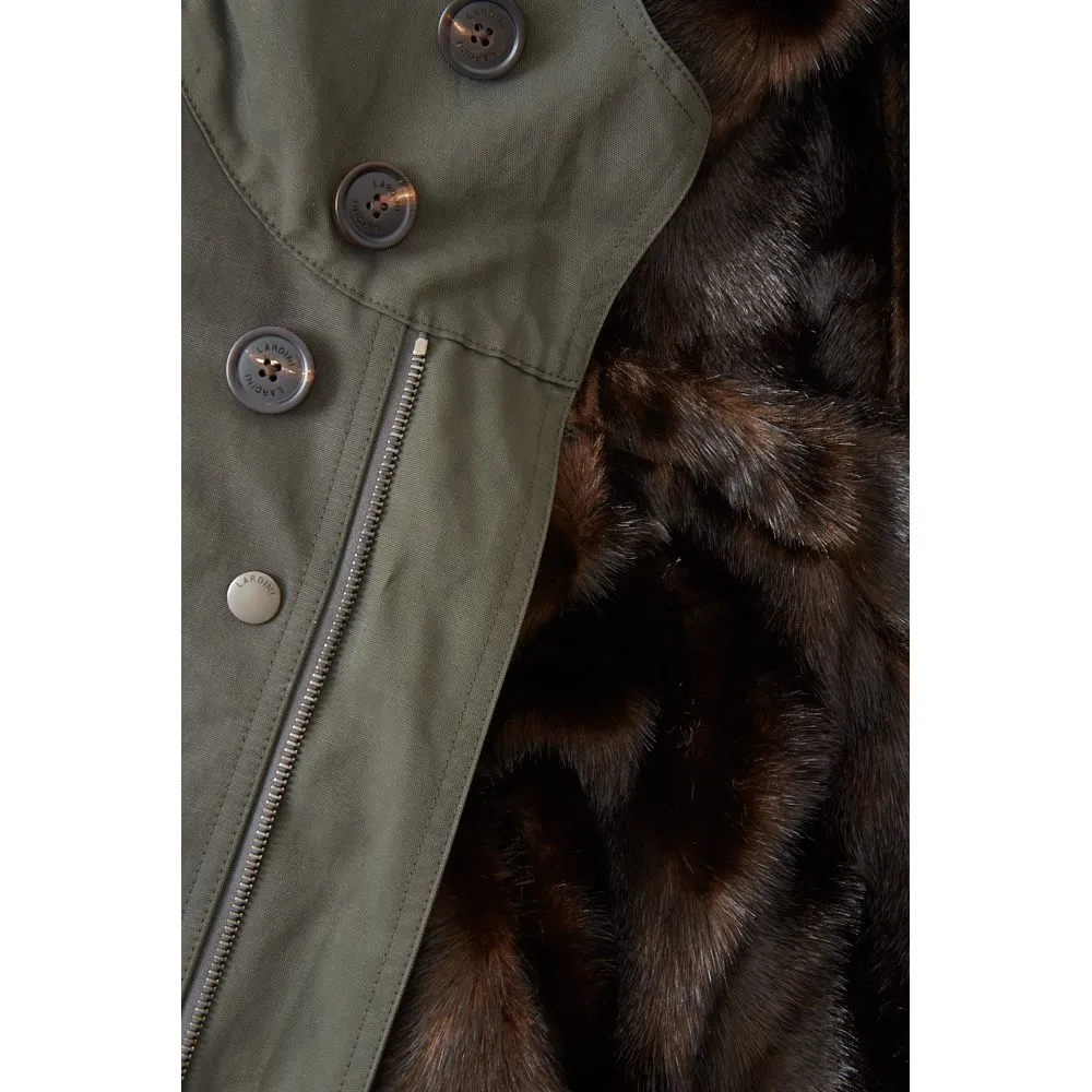 Lardini Men's Elegant Cotton Army Jacket for Men
