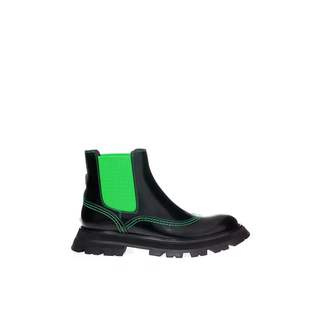Alexander McQueen Women's Elevate Your Style with Exquisite Multicolor Leather Boots