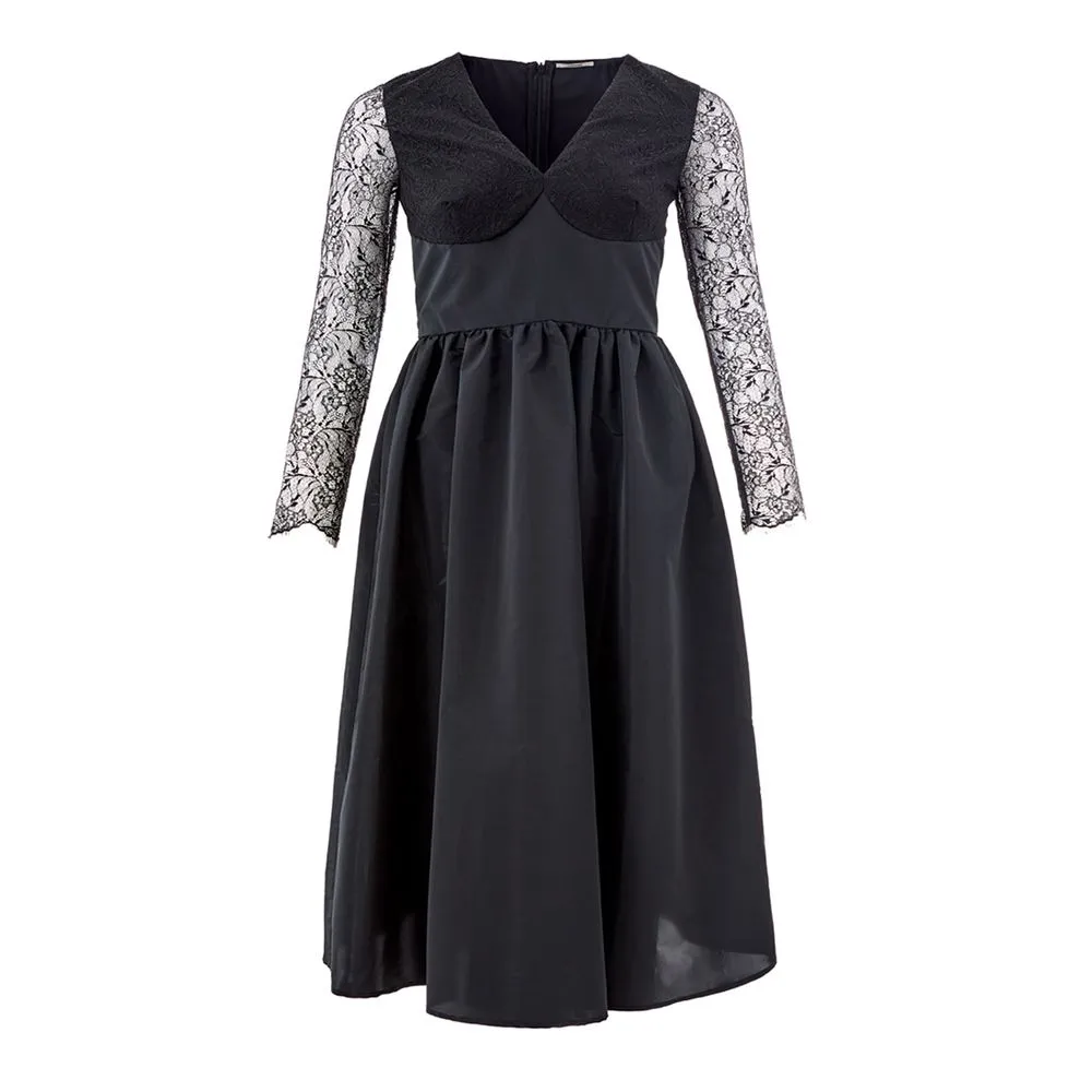Lardini Women's Elegant Black Polyester Dress