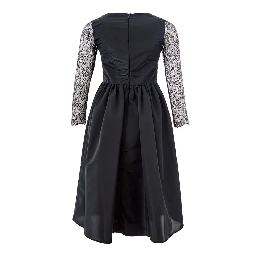 Lardini Women's Elegant Black Polyester Dress