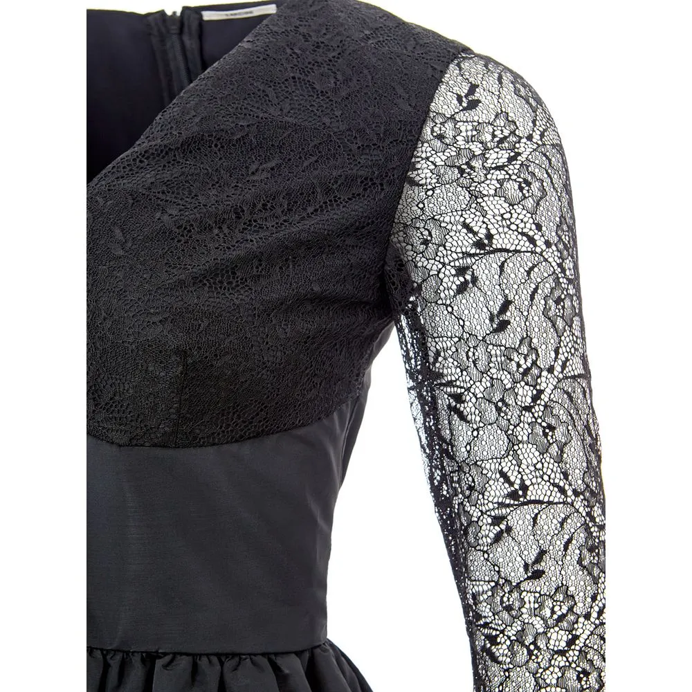 Lardini Women's Elegant Black Polyester Dress