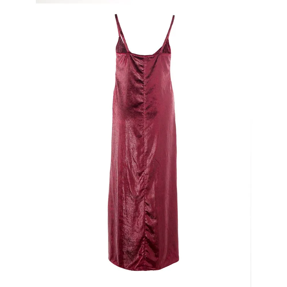 Lardini Women's Elegant Bordeaux Polyester Dress by Lardini