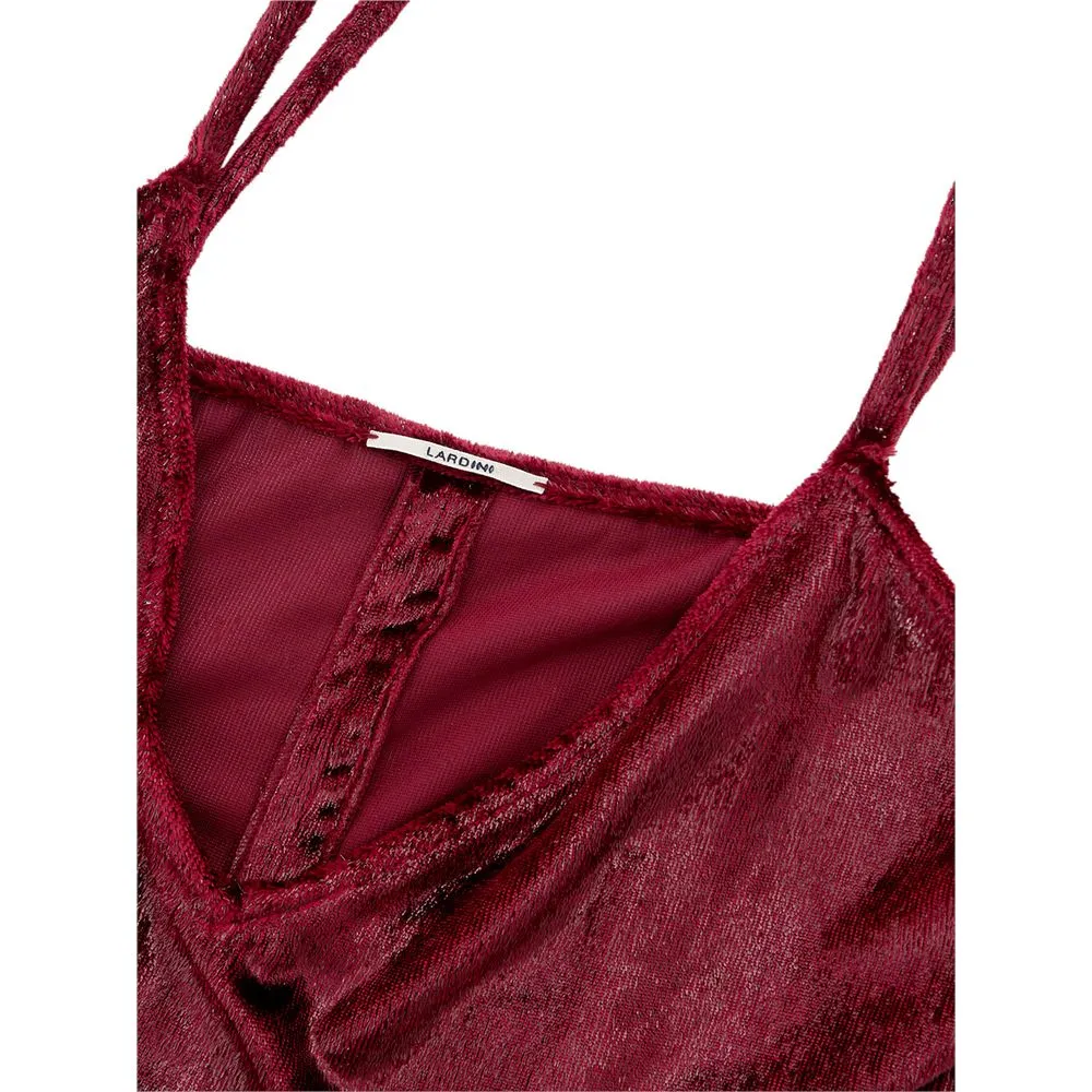 Lardini Women's Elegant Bordeaux Polyester Dress by Lardini