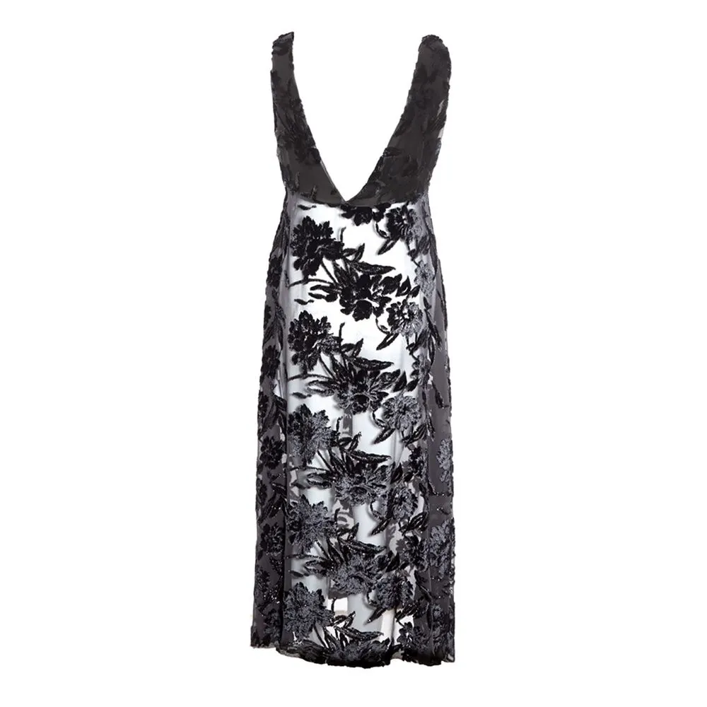 Lardini Women's Elegant Black Viscose Dress