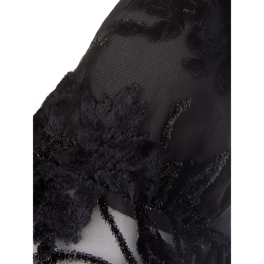 Lardini Women's Elegant Black Viscose Dress