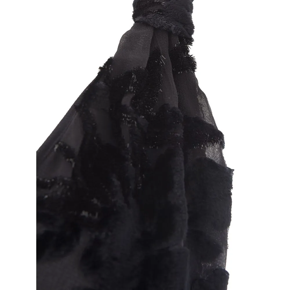 Lardini Women's Elegant Black Viscose Dress