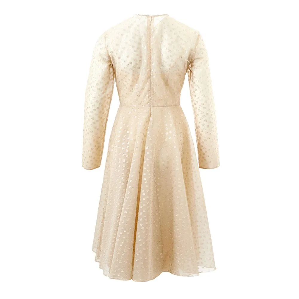 Lardini Women's Beige Cotton Elegance Dress