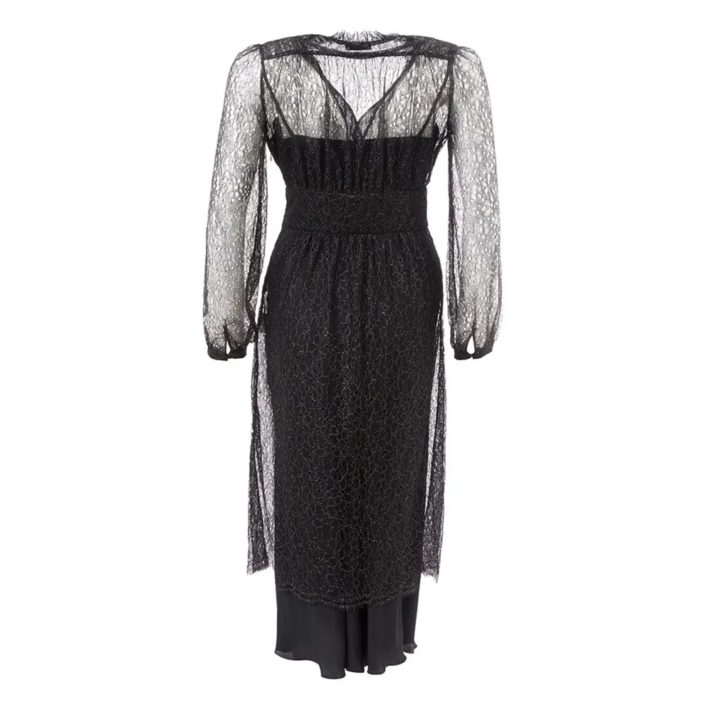 Lardini Women's Elegant Black Nylon Dress