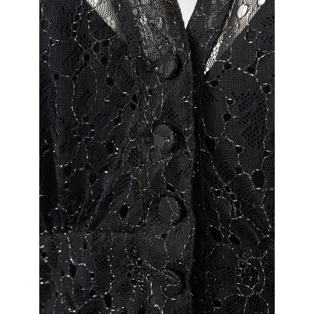 Lardini Women's Elegant Black Nylon Dress