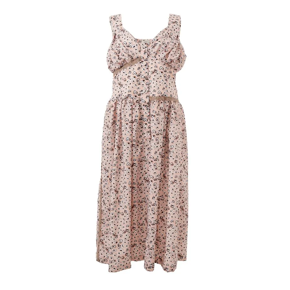 Lardini Women's Elegant Pink Acetate Dress for Evening Elegance