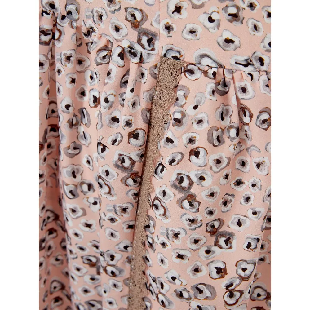 Lardini Women's Elegant Pink Acetate Dress for Evening Elegance