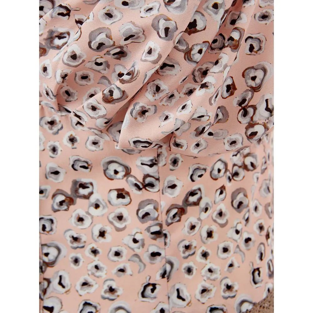 Lardini Women's Elegant Pink Acetate Dress for Evening Elegance
