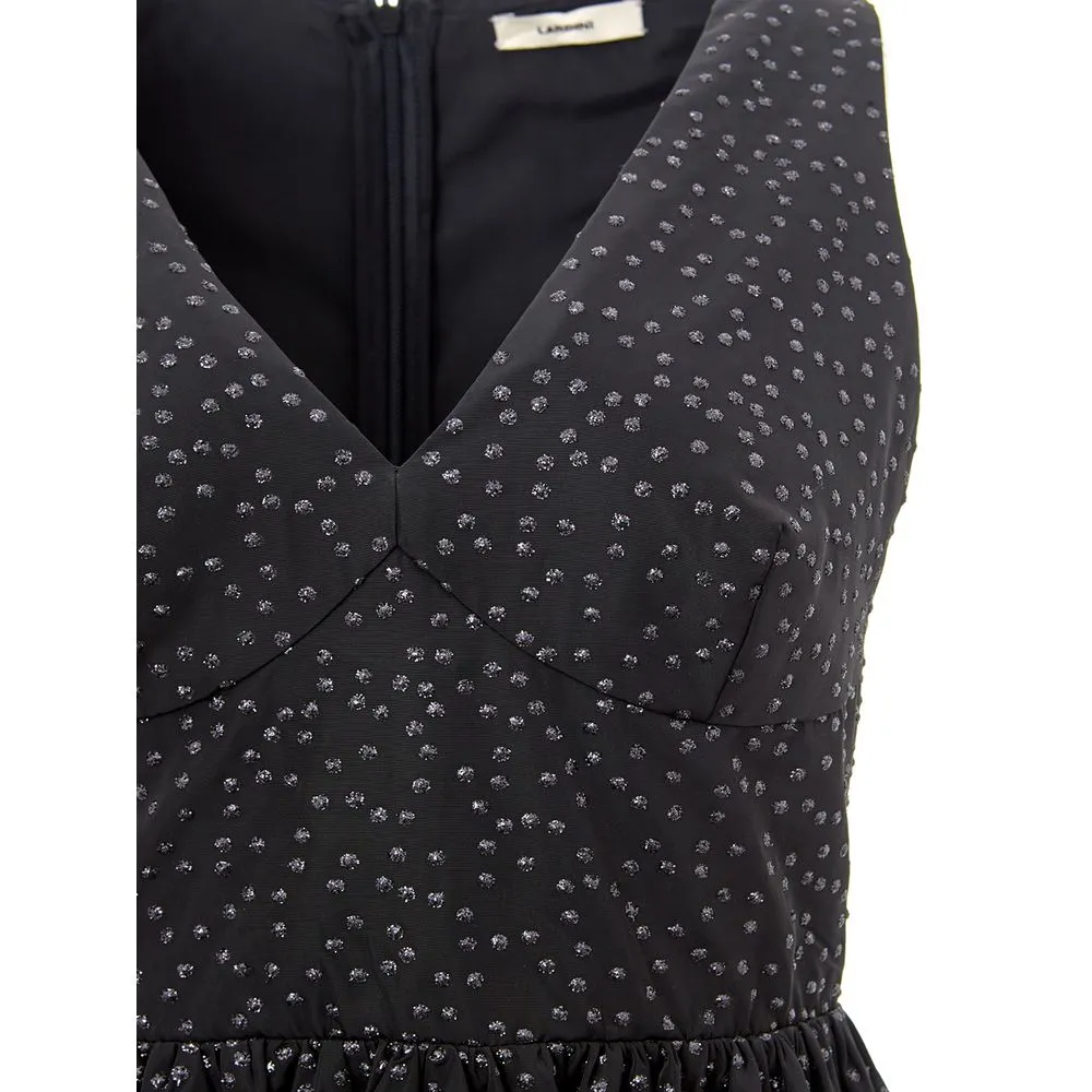 Lardini Women's Elegant Black Polyethylene Dress