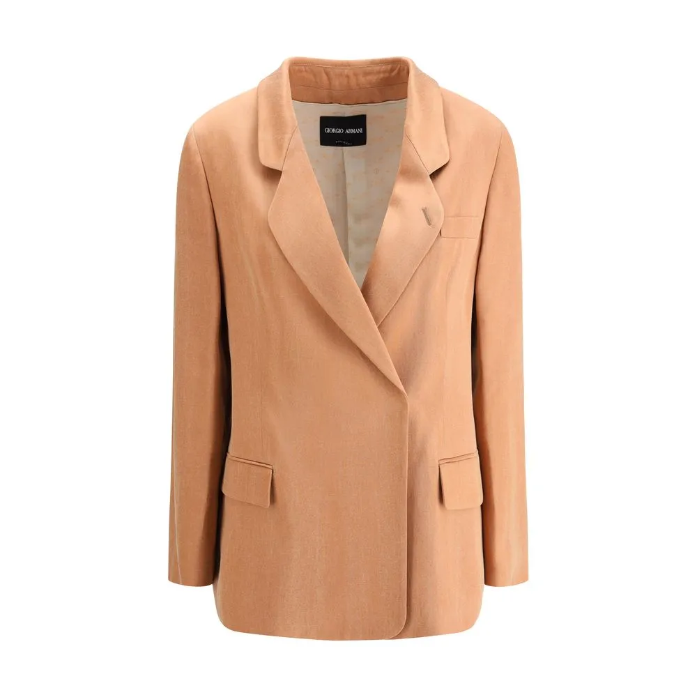 Giorgio Armani Women's Double-breasted satin Blazer