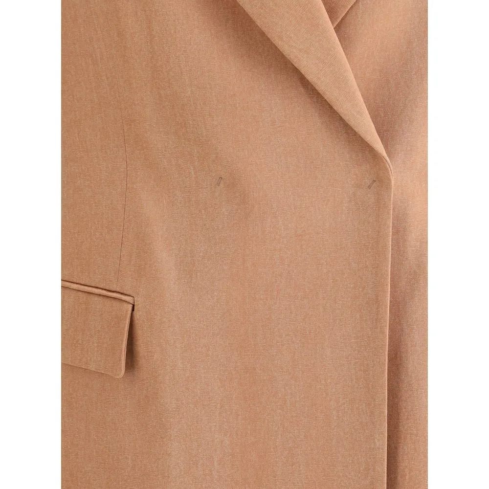 Giorgio Armani Women's Double-breasted satin Blazer