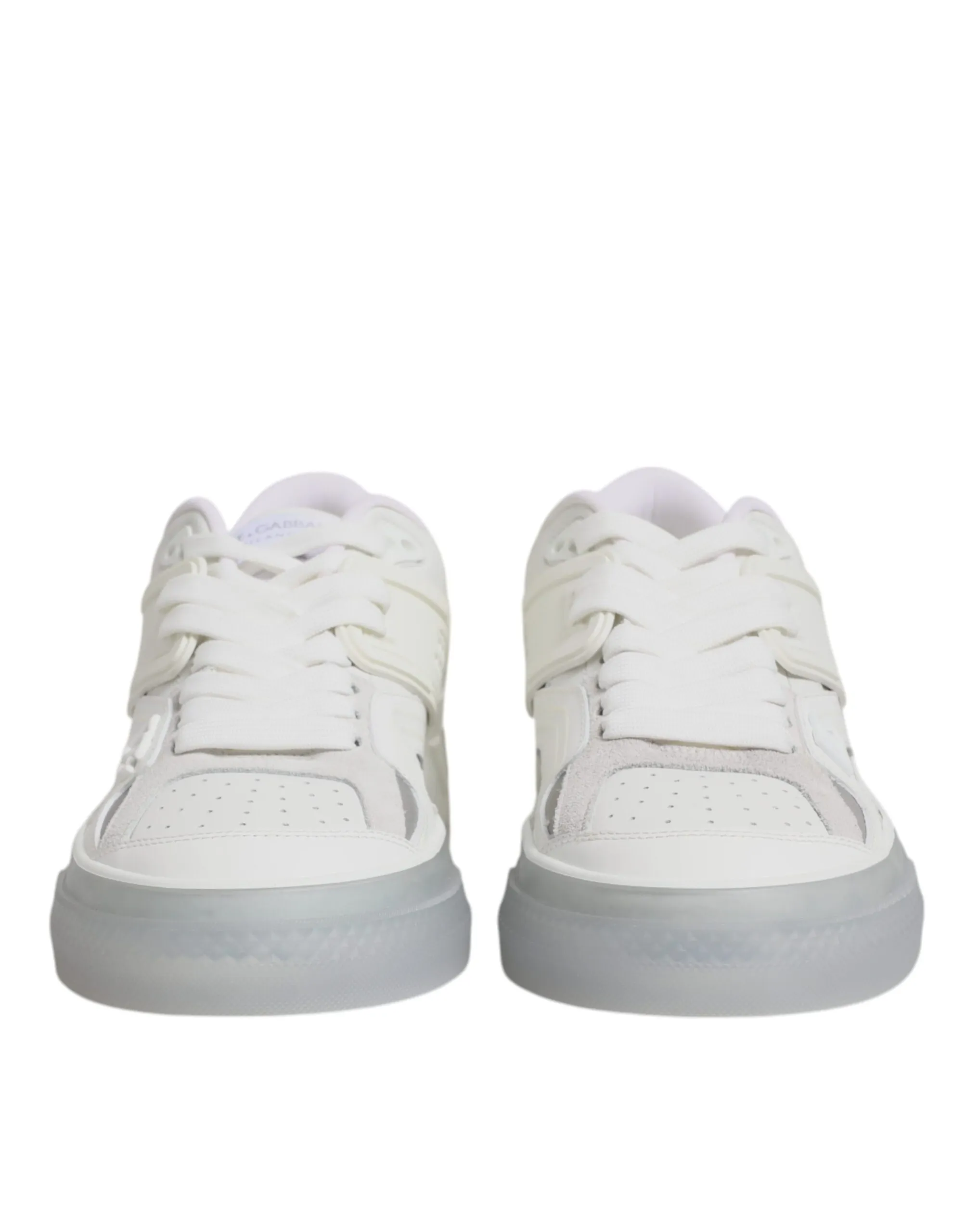Dolce & Gabbana Men's White DG Logo CUSTOM 2.Zero Sneakers Shoes