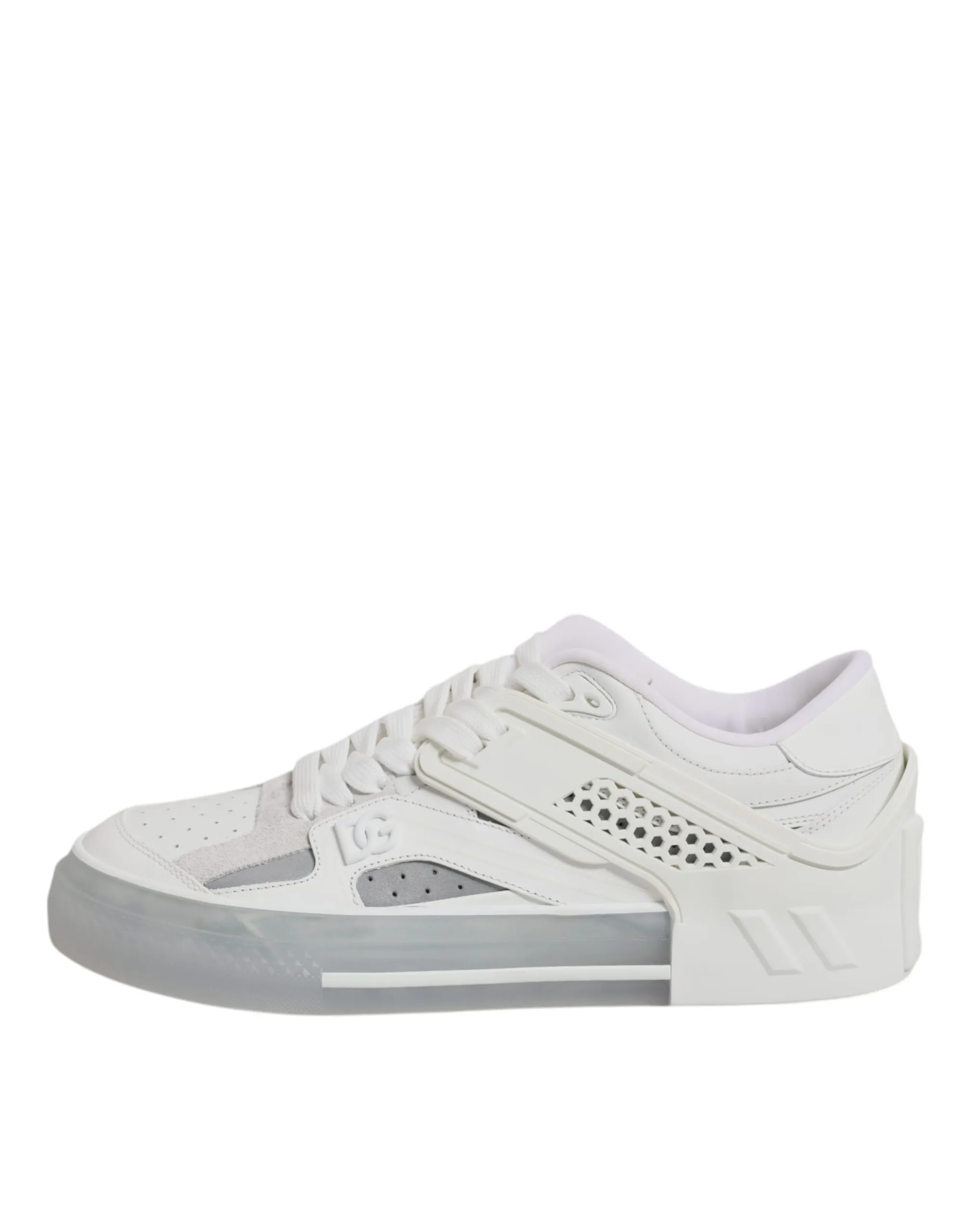 Dolce & Gabbana Men's White DG Logo CUSTOM 2.Zero Sneakers Shoes