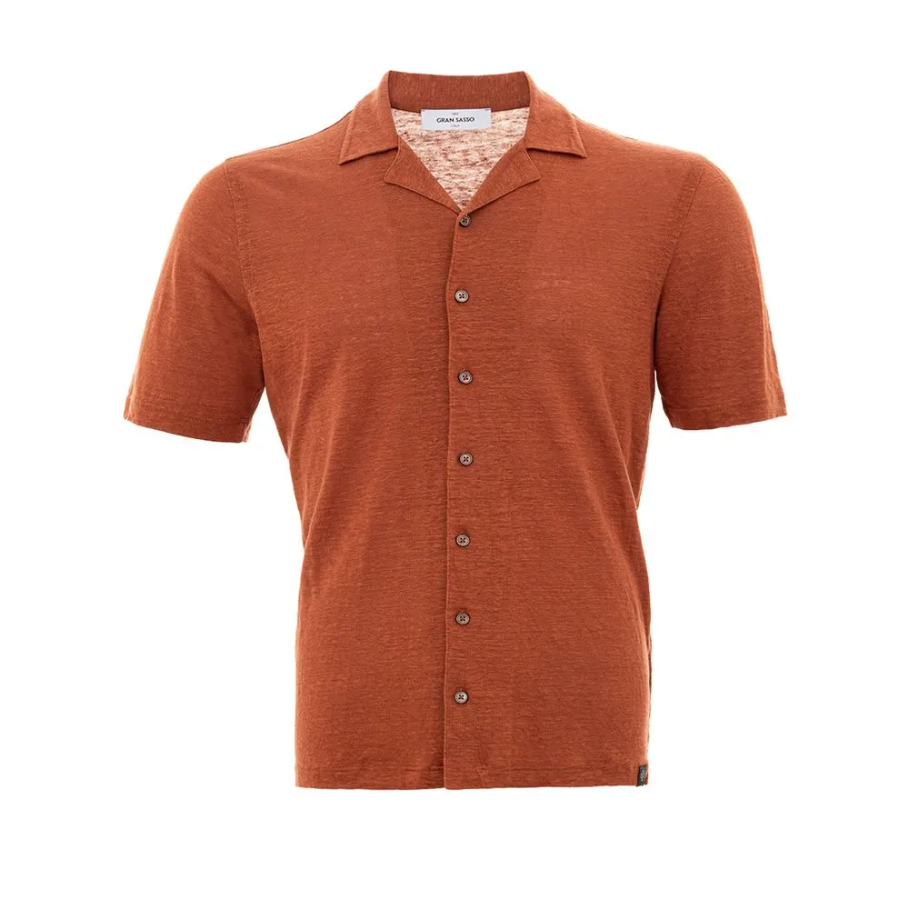Gran Sasso Men's Elegant Linen Summer Shirt for Men