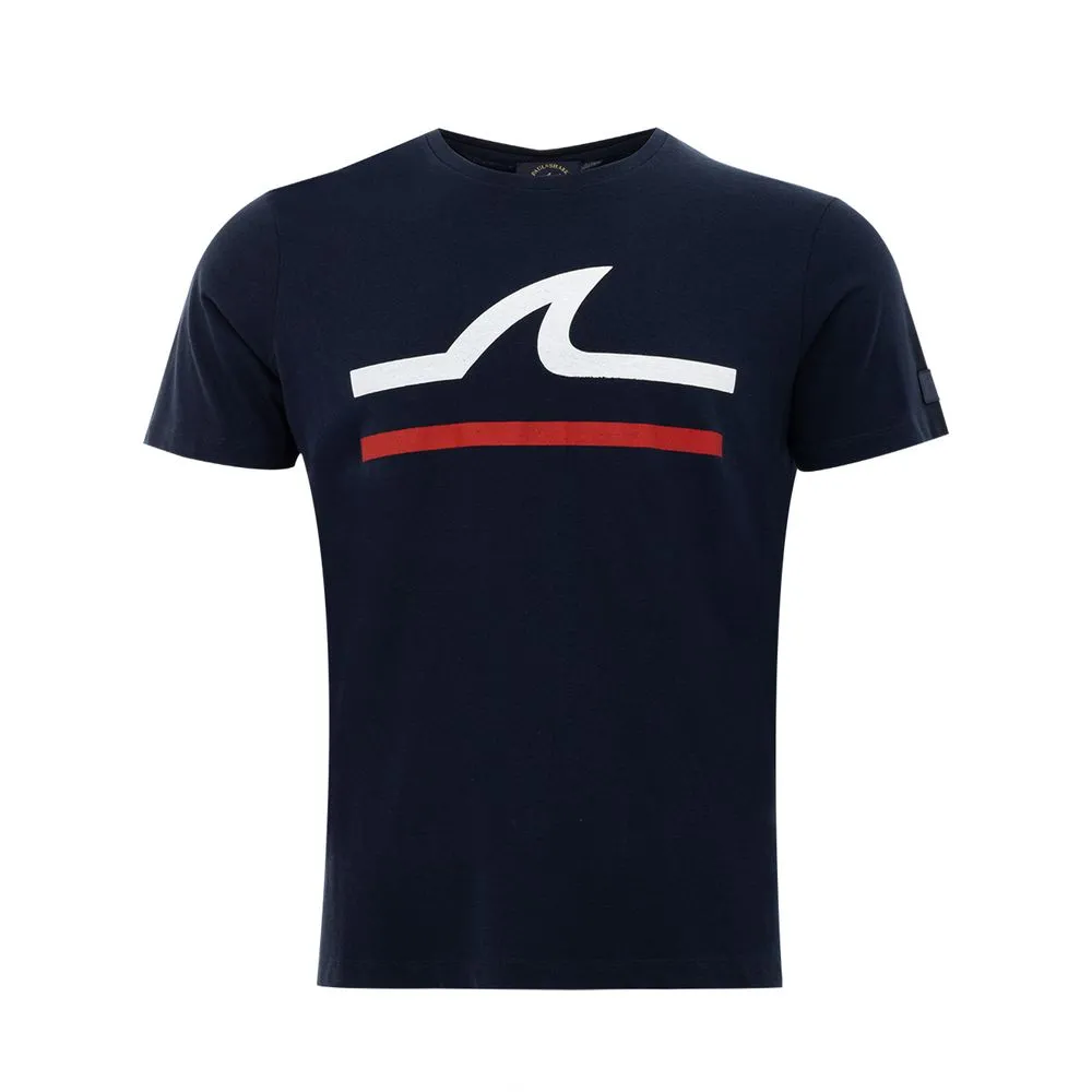 Paul & Shark Men's Elegant Blue Cotton Tee for Men