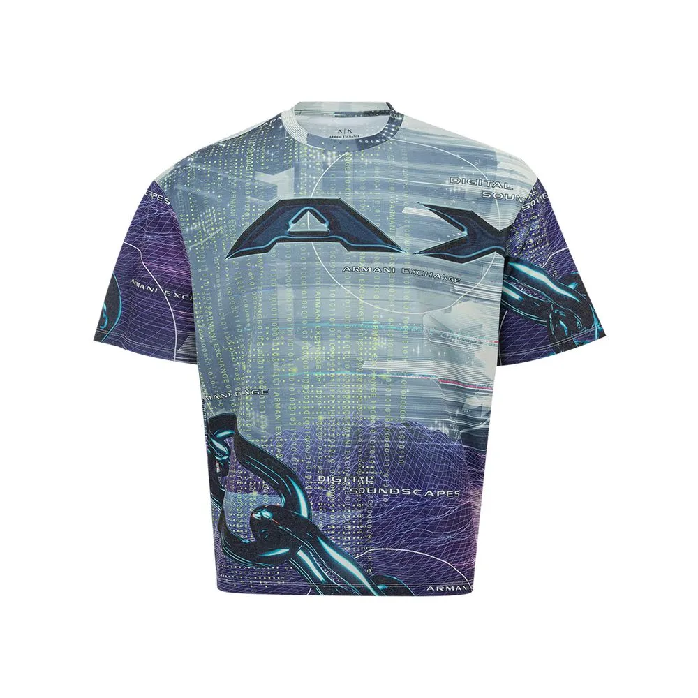 Armani Exchange Men's Multicolor Cotton Tee for Men