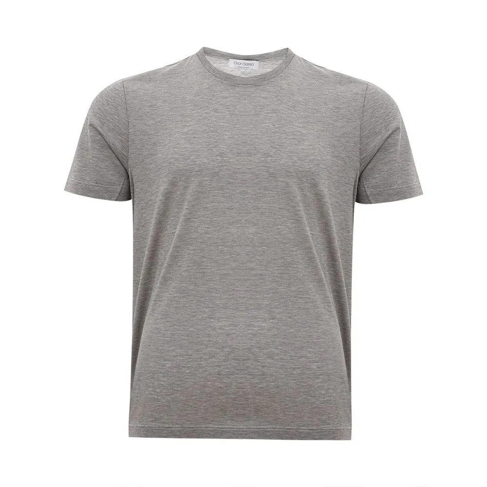 Gran Sasso Men's Gran Sasso Refined Cotton Tee in Gray