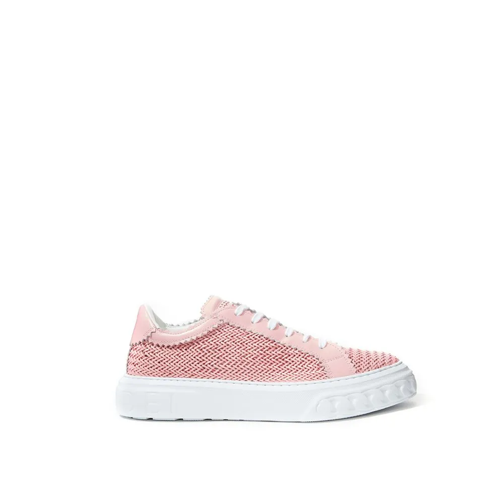 Casadei Women's Elegant Leather Sneakers in Playful Pink