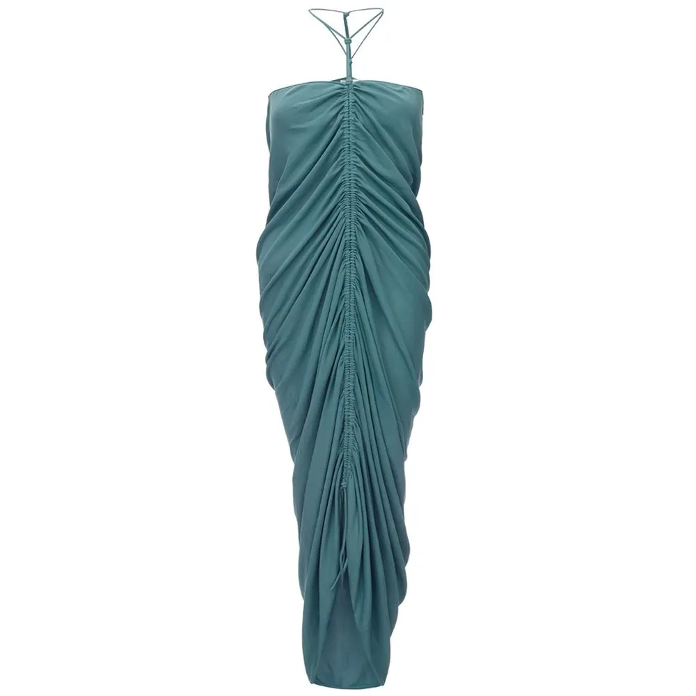 Bottega Veneta Women's Elegant Green Viscose Dress for Women