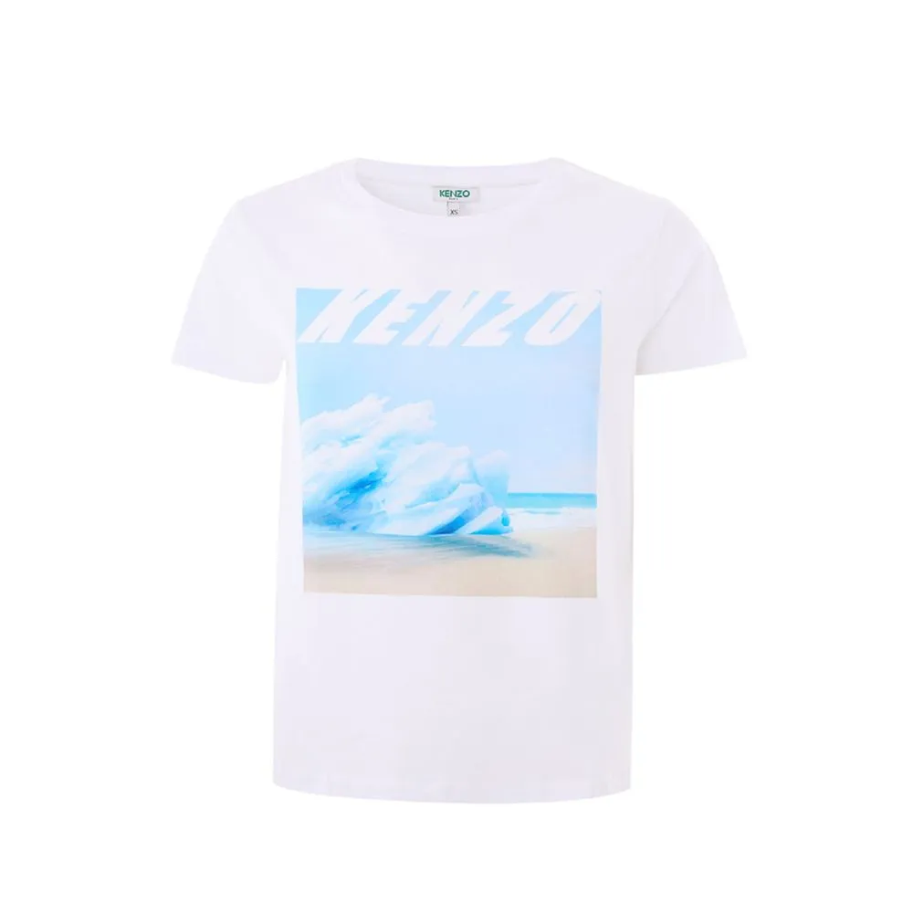 Kenzo Women's Elegant White Cotton Top for Women