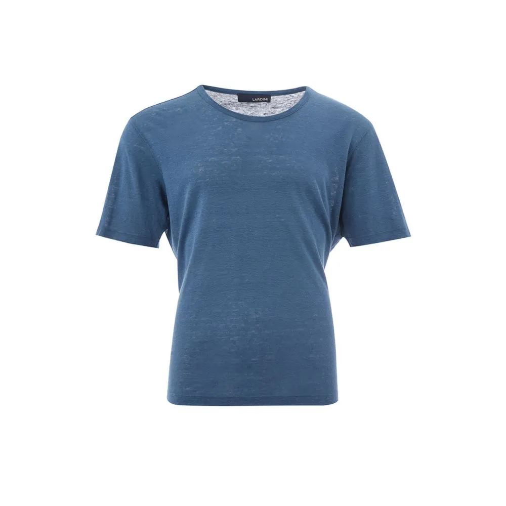 Lardini Men's Elegant Blue Cotton T-Shirt for Men