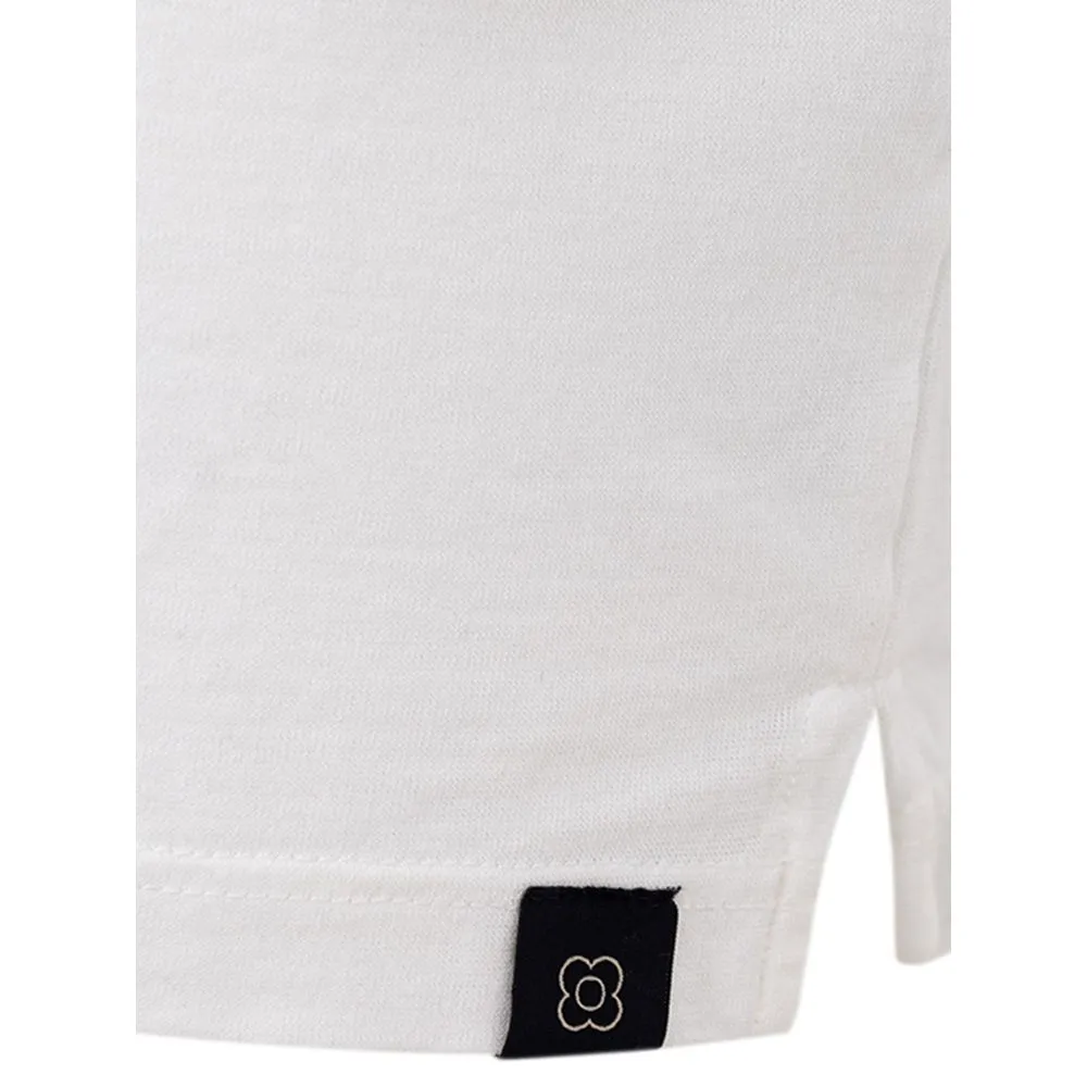 Lardini Men's Elegant White Cotton Polo by Lardini