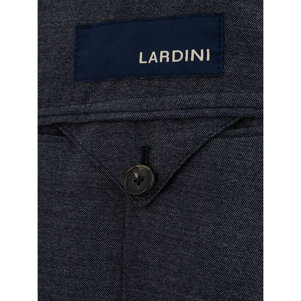 Lardini Men's Elegant Gray Wool Jacket for Sophisticated Men
