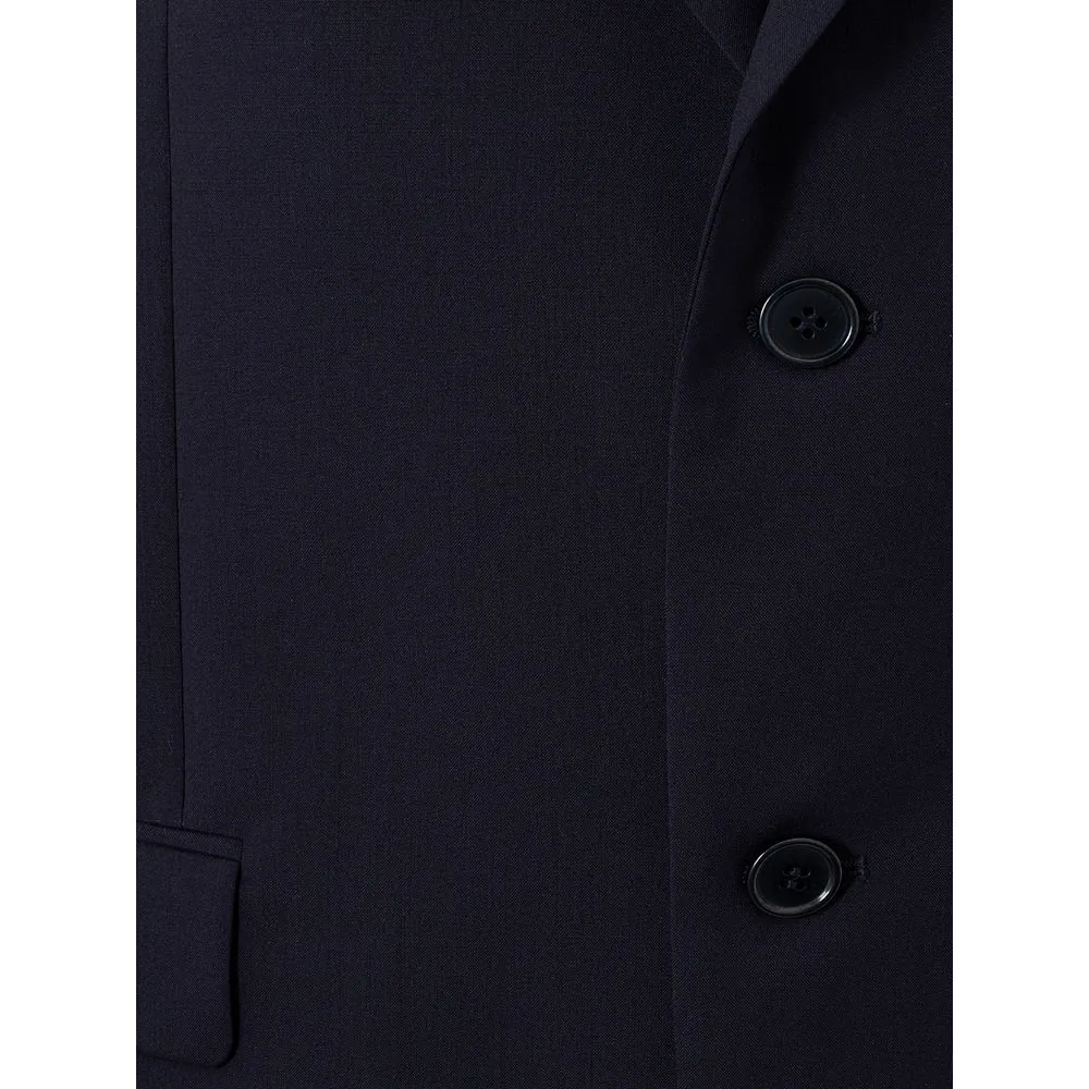 Prada Men's Elegant Wool Blue Men's Jacket