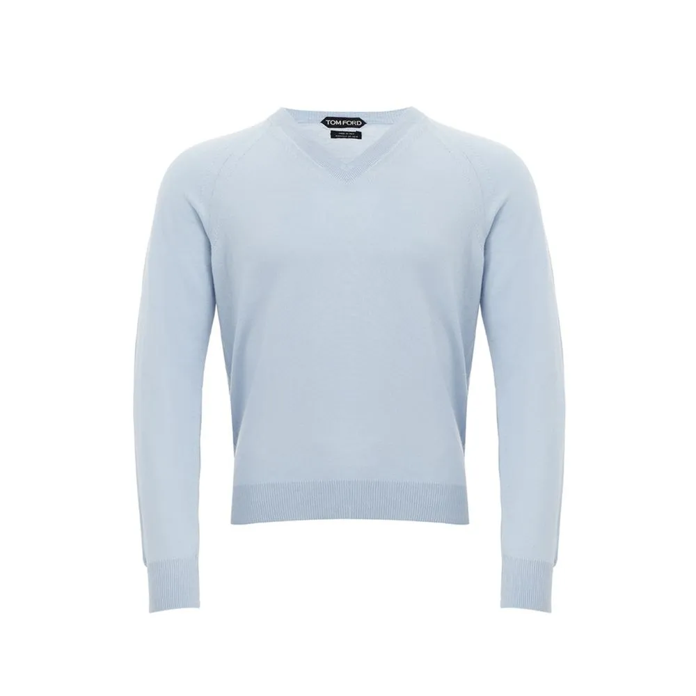 Tom Ford Men's Turquoise Wool T-Shirt
