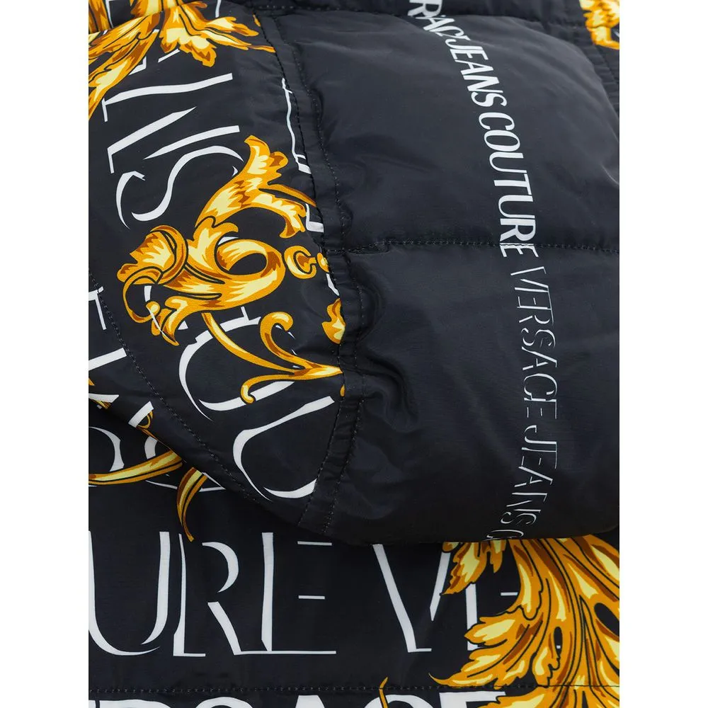 Versace Jeans Men's Sleek Black Versace Polyamide Jacket