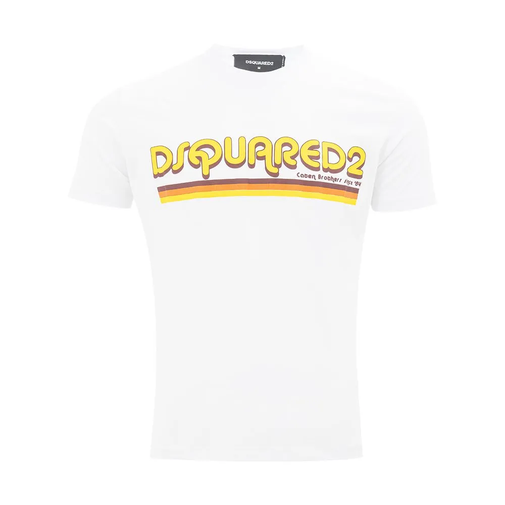 Dsquared² Men's Sleek Gray Cotton Tee for Men
