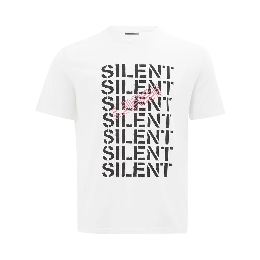 Lanvin Men's Elegant White Cotton Tee for Men