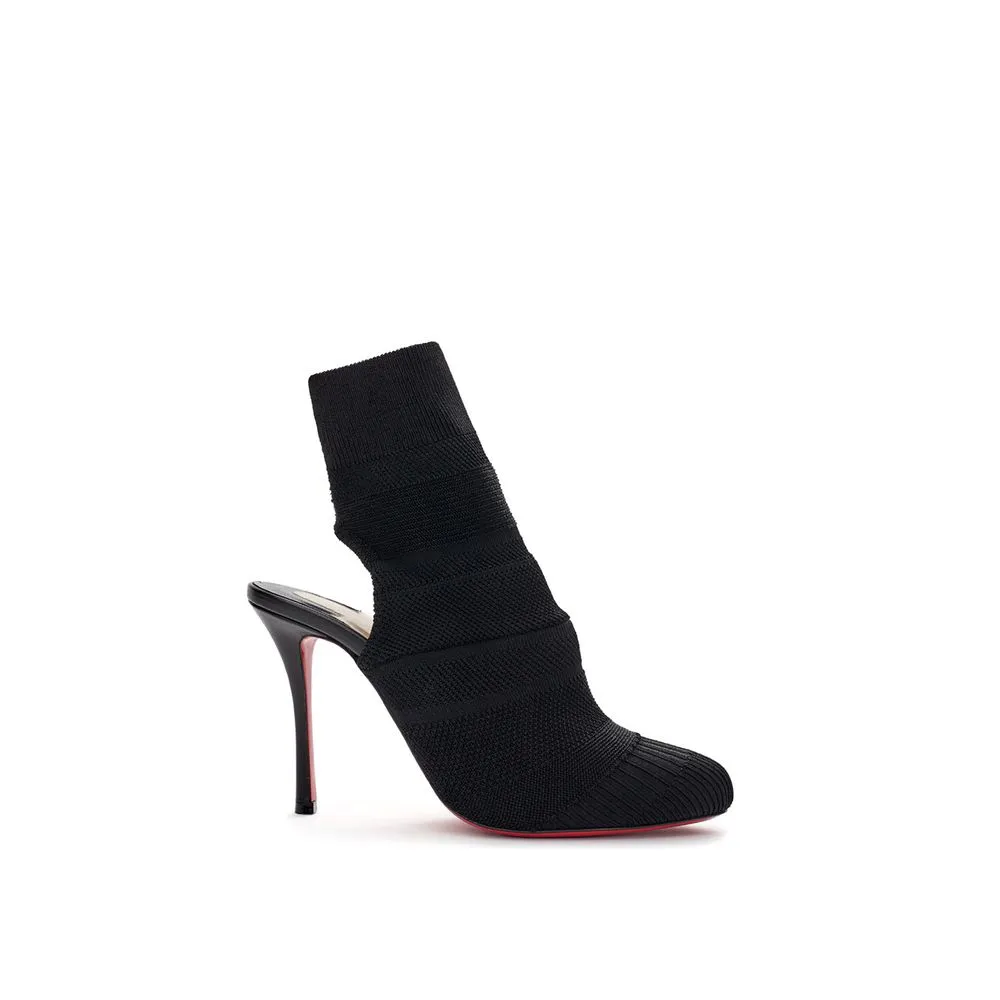 Christian Louboutin Women's Elegant Leather and Fabric Boots