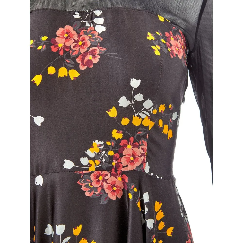 Lardini Women's Elegant Multicolor Viscose Dress