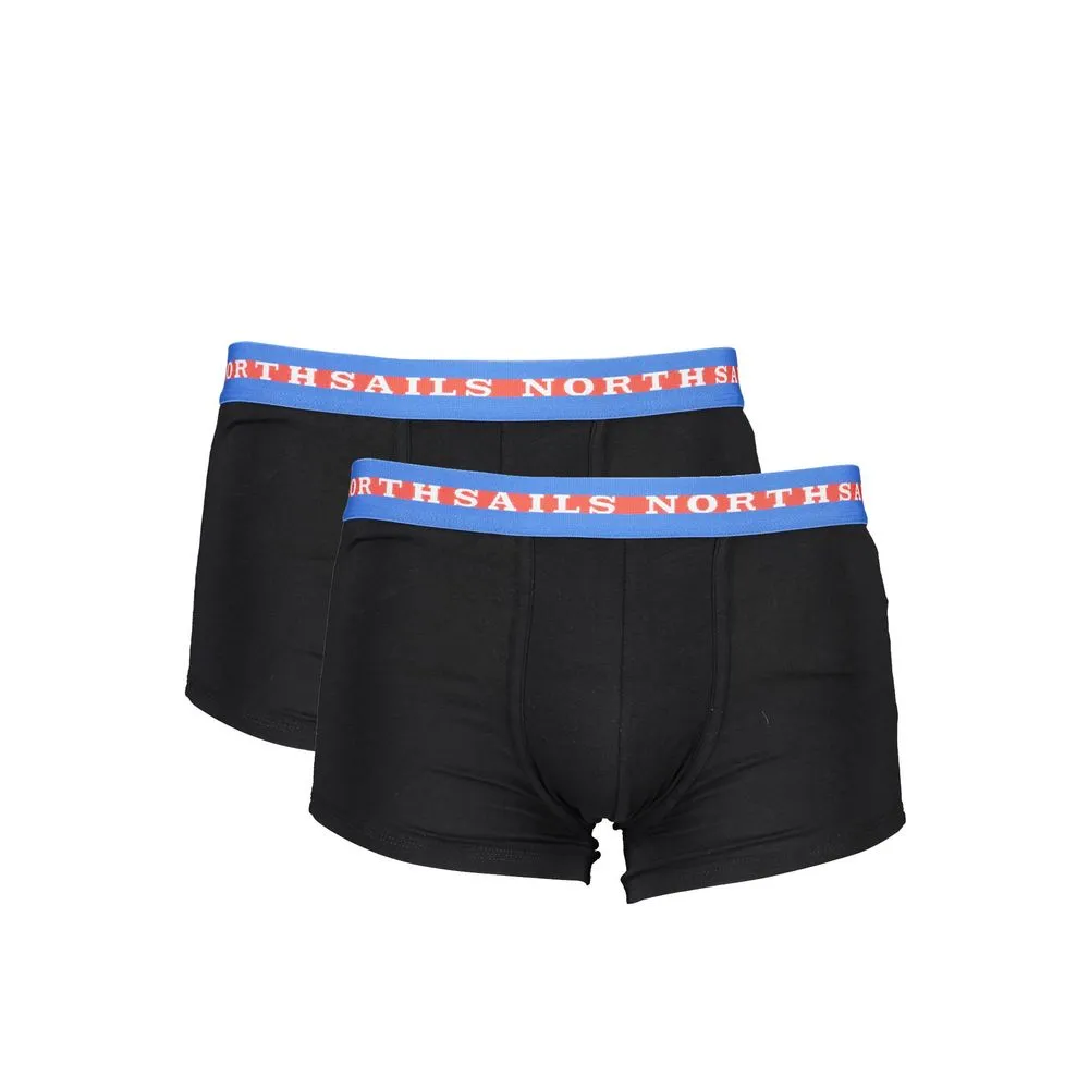 North Sails Men's Black Cotton Underwear