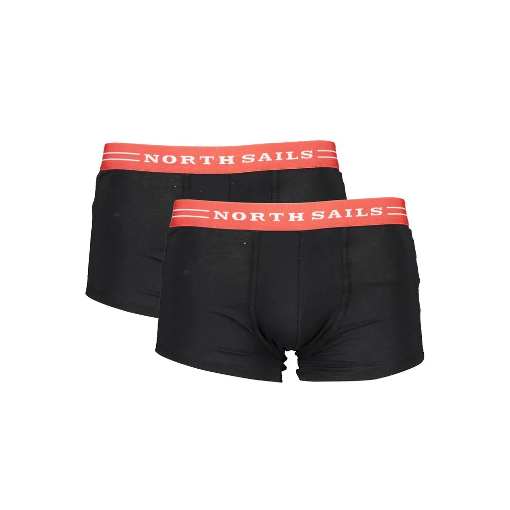 North Sails Men's Black Cotton Underwear