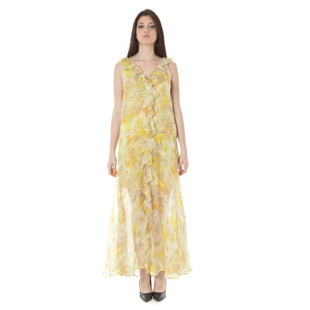 John Galliano Women's Yellow Polyester Dress