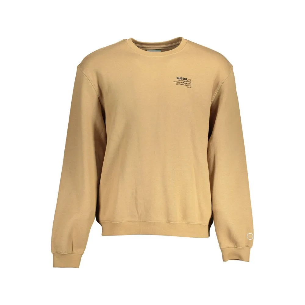 Guess Jeans Men's Beige Cotton Mens Sweater