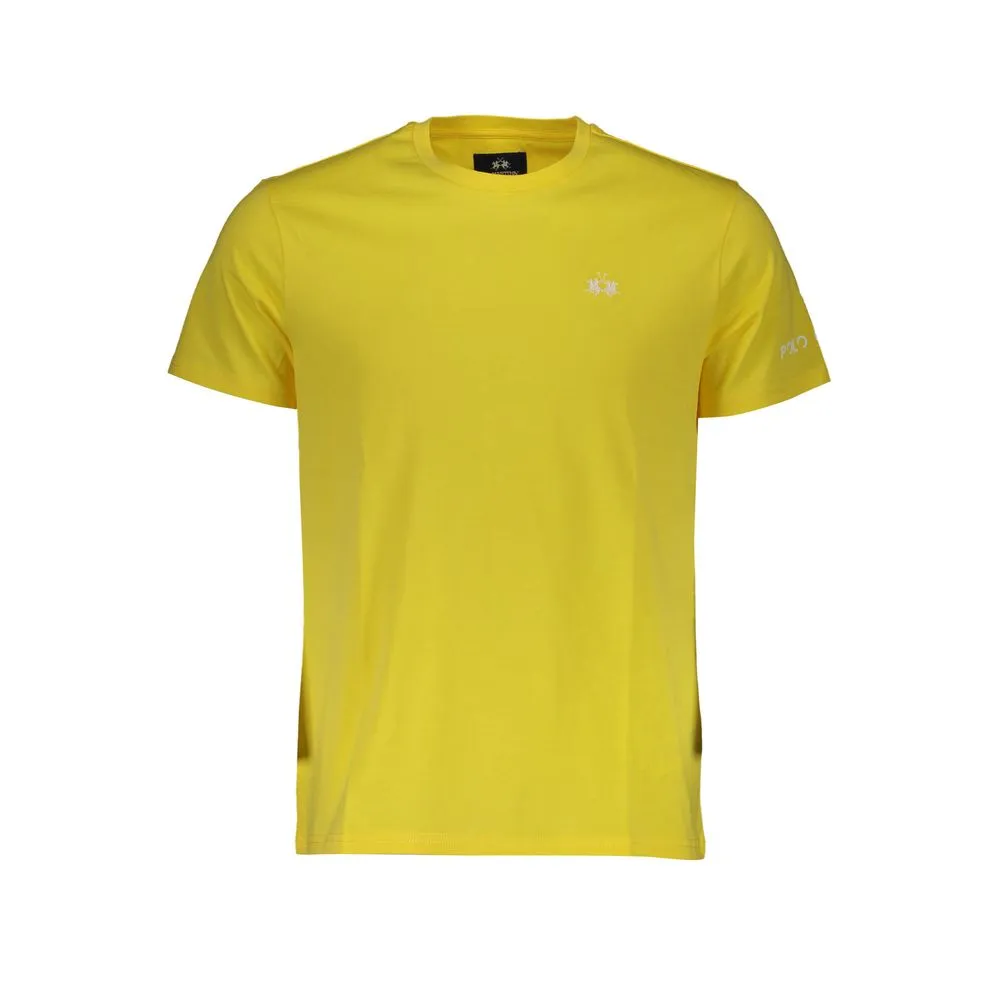 La Martina Yellow Cotton Men T-Shirt