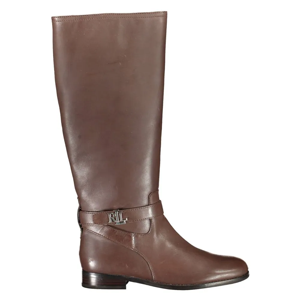 Ralph Lauren Women's Brown Leather Boot