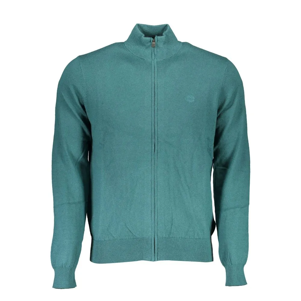 North Sails Green Cotton Men Sweater