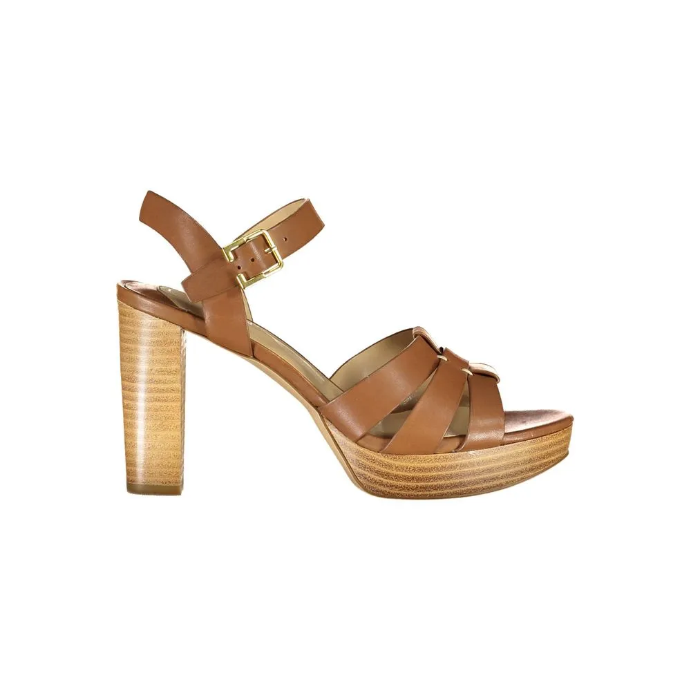Ralph Lauren Women's Brown Leather Sandal