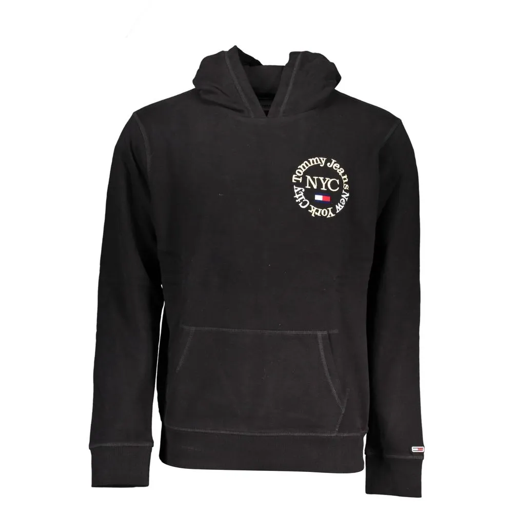 Tommy Hilfiger Black Cotton Men Sweater